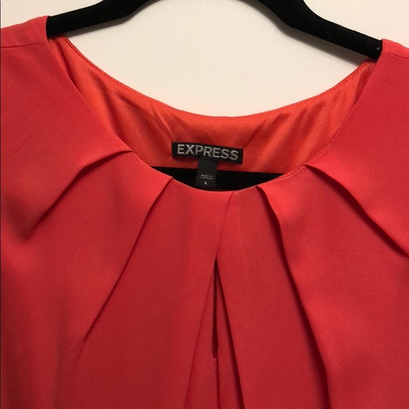 Express coral colored dress - Picture 5 of 8